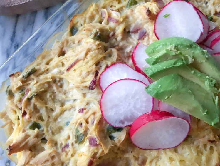 Green Chili Enchilada Casserole
