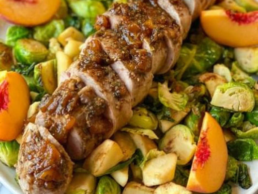 Peach Glazed Pork Tenderloin