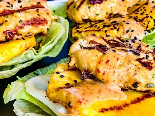grilled teriyaki chicken burgers
