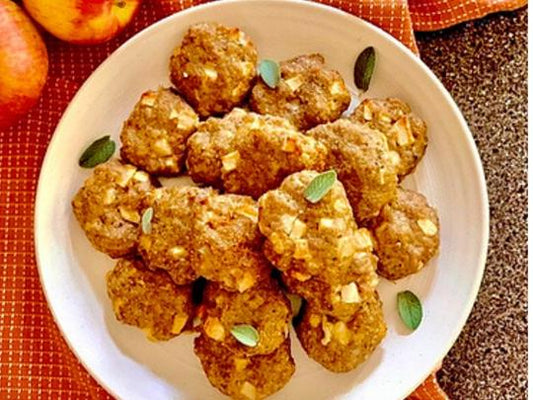 Greensbury organic ground pork spiced apple pork patties recipe
